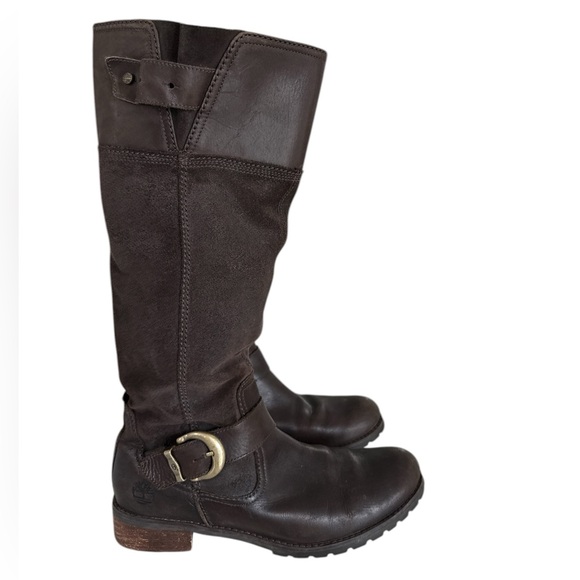 Timberland Earthkeepers Bethel Boots Brown Buckle Tall Zip Womens Size 9 - Picture 1 of 10